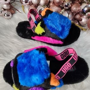 UGG Fluff Yeah Party Slides Slippers Women new
